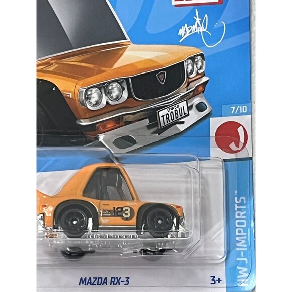 Hot Wheels Mazda RX-3 J-Imports Orange Tooned Mad Mike JDM 2021 Diecast 1:64 - Picture 4 of 8